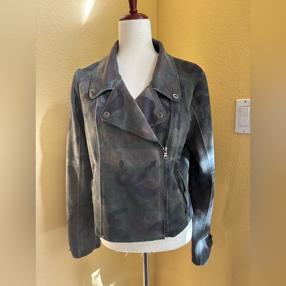Anthropologie Marrakech Green Camouflage motto Utility Jacket. Medium - Picture 3 of 5